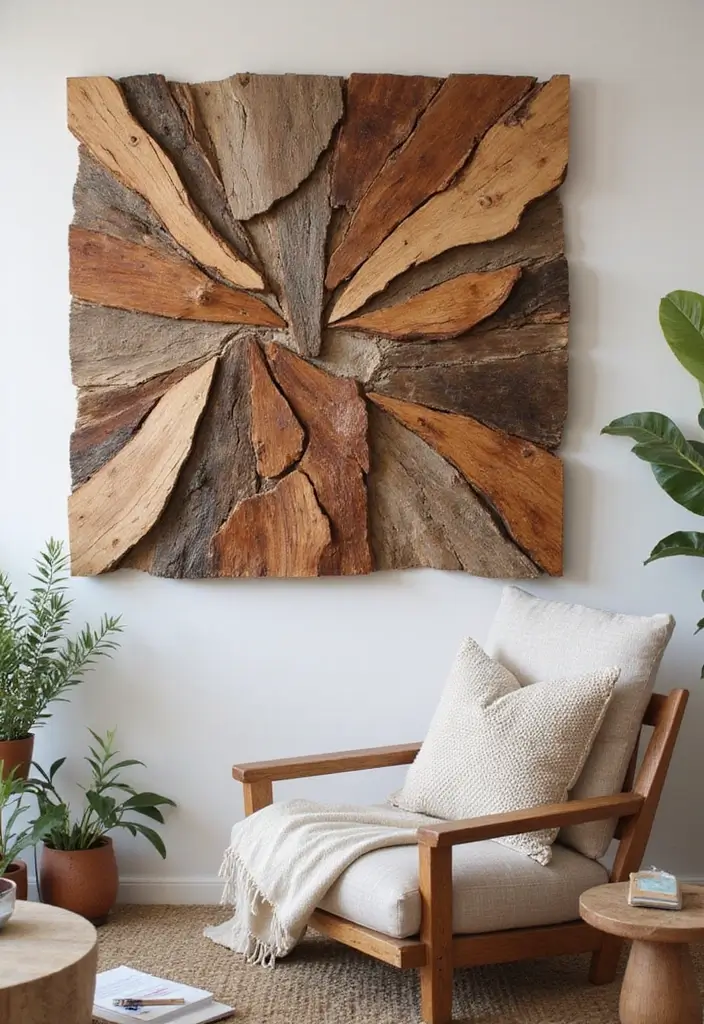 25 Simple DIY Wood Projects for Chic and Affordable Home Decor 46 25 Simple DIY Wood Projects for Chic and Affordable Home Decor - 8. Wall Art from Wood Scraps