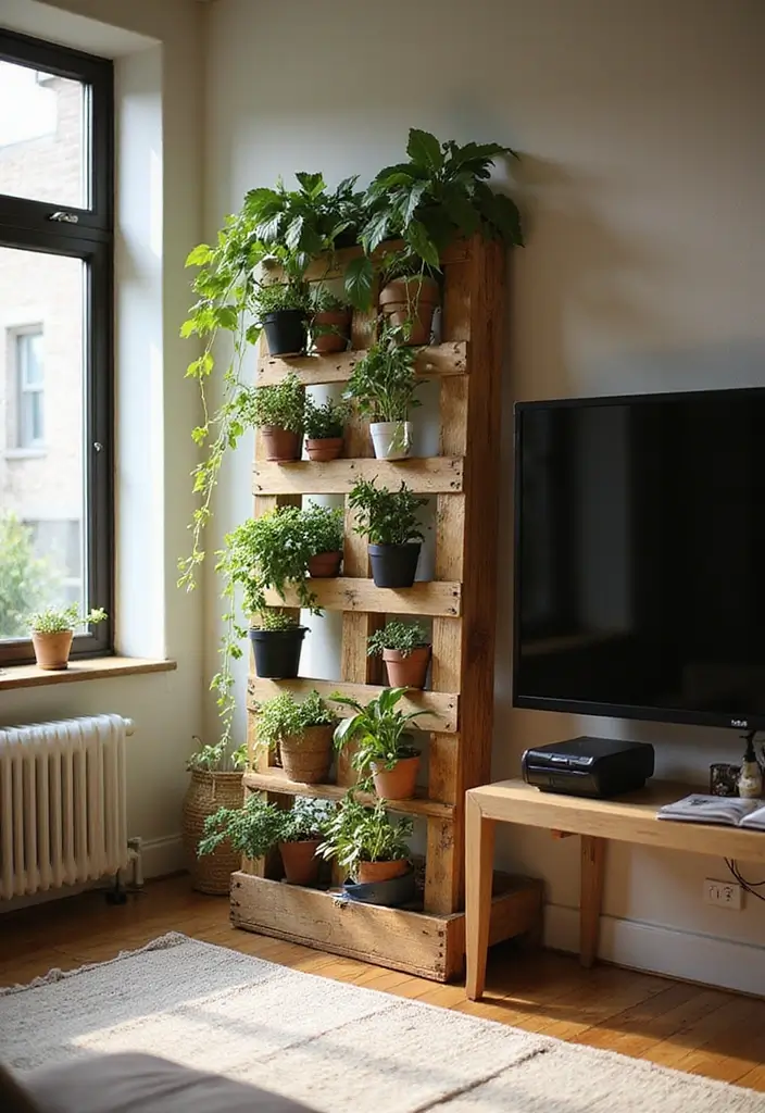 25 TV Wall Decor Ideas Using Pallet Wood 34 25 TV Wall Decor Ideas Using Pallet Wood - 20. Pallet Wood Garden Trellis