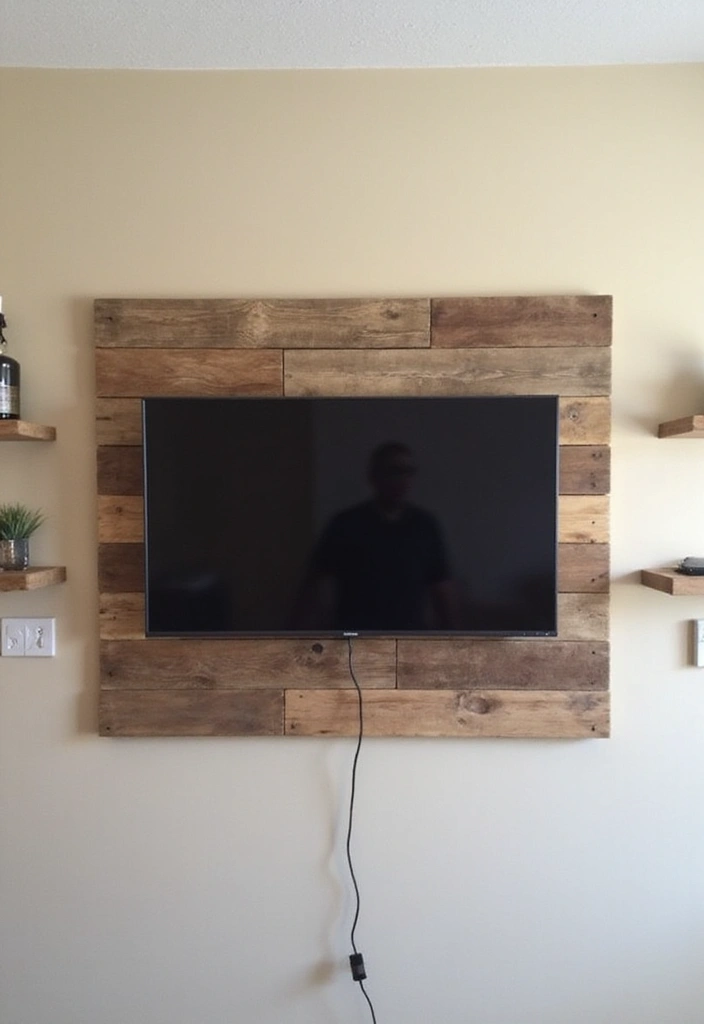 25 TV Wall Decor Ideas Using Pallet Wood 17 25 TV Wall Decor Ideas Using Pallet Wood - 7. Pallet Wood TV Mount