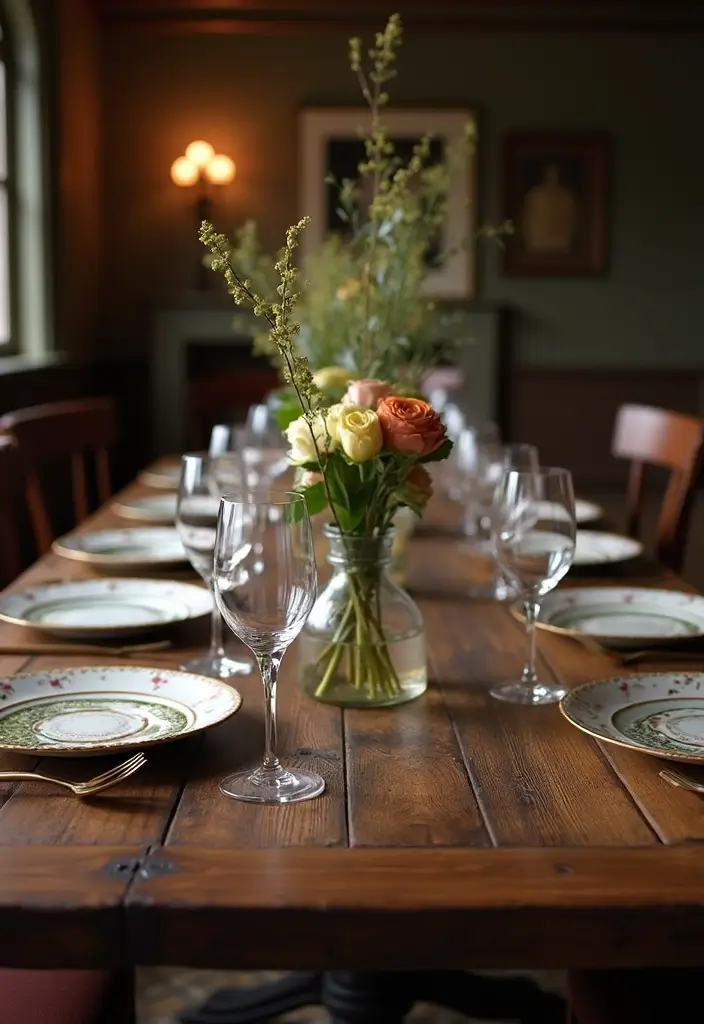 25 Traditional Dining Room Decor Ideas with Dark Wood Accents 1 25 Traditional Dining Room Decor Ideas with Dark Wood Accents - 1. Elegant Dark Wood Dining Table