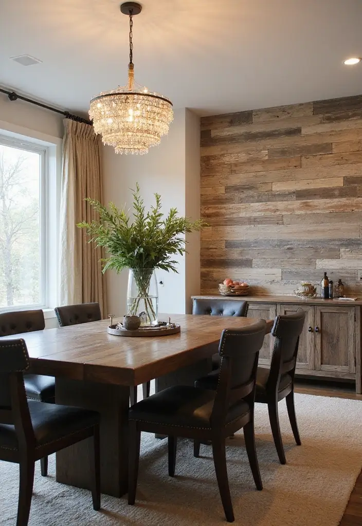 25 Traditional Dining Room Decor Ideas with Dark Wood Accents 59 25 Traditional Dining Room Decor Ideas with Dark Wood Accents - 19. Textured Wall Treatments