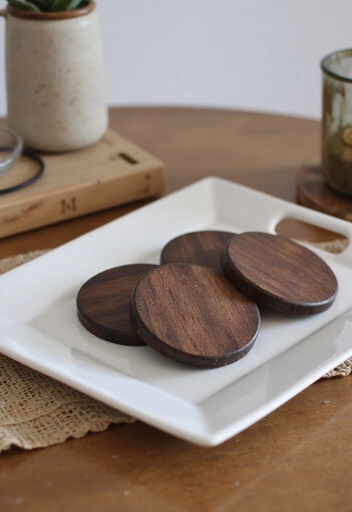 25 Wood Decor Ideas That Bring Natural Beauty to Any Space 31 25 Wood Decor Ideas That Bring Natural Beauty to Any Space - 11. Wooden Coasters