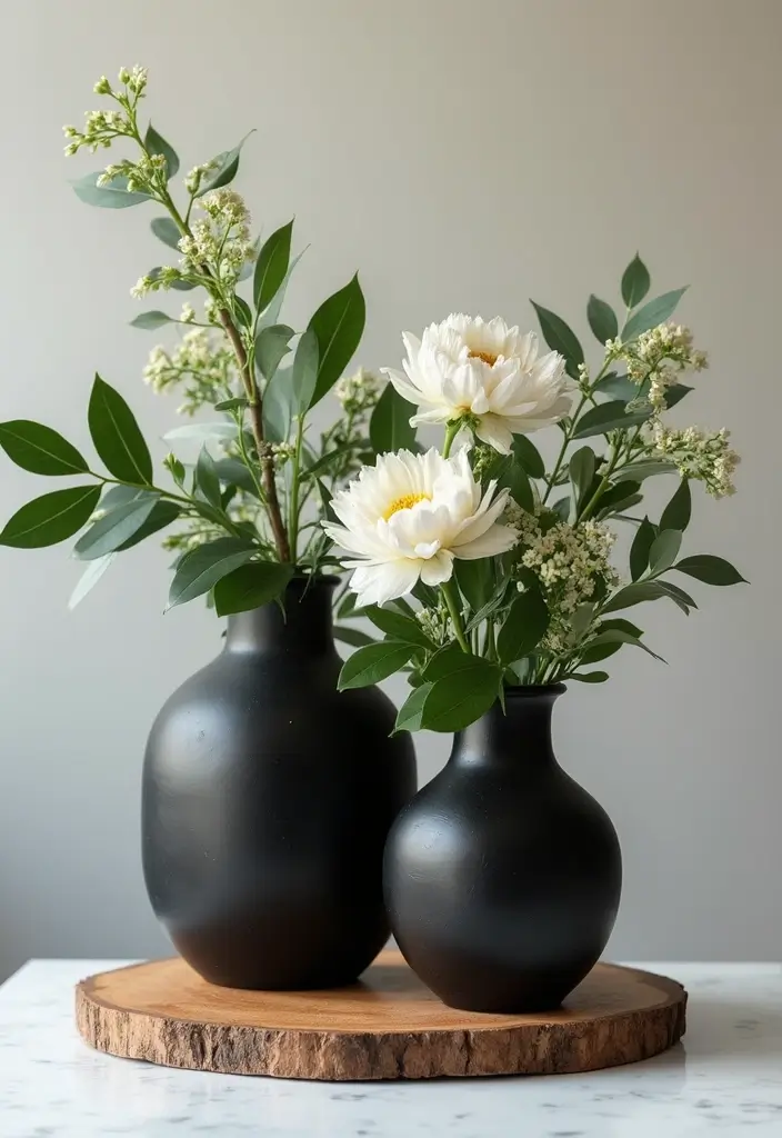 27 Black and Wood Party Decor Ideas for a Classy Setup 1 27 Black and Wood Party Decor Ideas for a Classy Setup - 1. Black and Wood Centerpieces