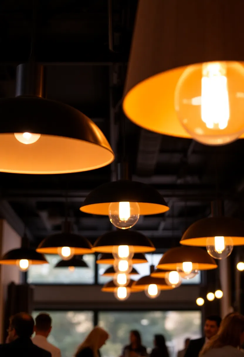 27 Black and Wood Party Decor Ideas for a Classy Setup 43 27 Black and Wood Party Decor Ideas for a Classy Setup - 15. Stylish Black and Wood Lighting