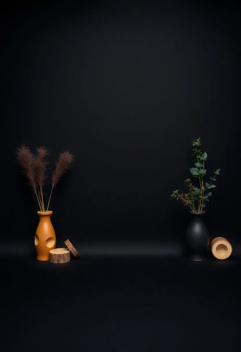 27 Black and Wood Party Decor Ideas for a Classy Setup 50 27 Black and Wood Party Decor Ideas for a Classy Setup - 16. Minimalist Black and Wood Backdrop