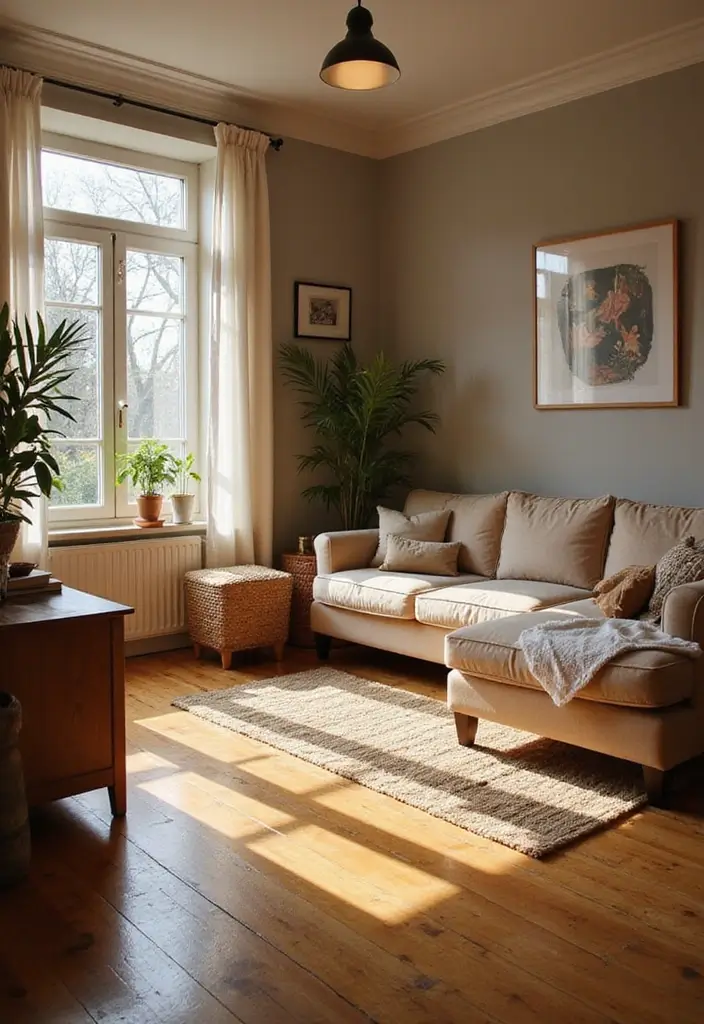 27 Brown Wood Living Room Decor Ideas That Feel Cozy and Balanced 83 27 Brown Wood Living Room Decor Ideas That Feel Cozy and Balanced - 27. Go for Warm Wooden Flooring