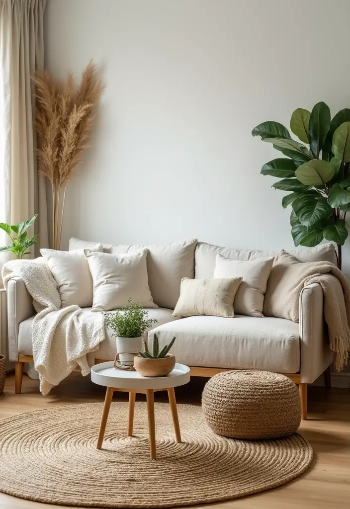 27 Brown Wood Living Room Decor Ideas That Feel Cozy and Balanced 10 27 Brown Wood Living Room Decor Ideas That Feel Cozy and Balanced - 4. Natural Textures in Decor
