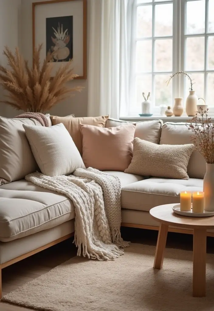 27 Brown Wood Living Room Decor Ideas That Feel Cozy and Balanced 11 27 Brown Wood Living Room Decor Ideas That Feel Cozy and Balanced - 5. Cozy Home Accessories