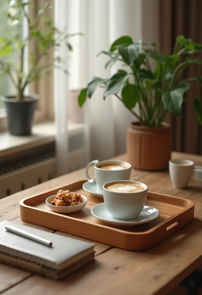 27 Cherry Wood Office Decor Ideas for Warm Workspaces 45 27 Cherry Wood Office Decor Ideas for Warm Workspaces - 21. Cherry Wood Serving Trays