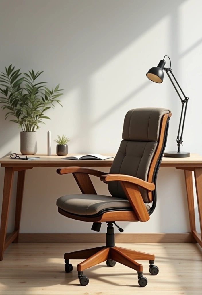 27 Cherry Wood Office Decor Ideas for Warm Workspaces 5 27 Cherry Wood Office Decor Ideas for Warm Workspaces - 3. Cherry Wood Office Chair