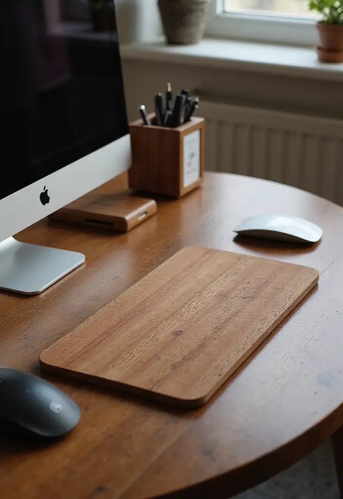 27 Cherry Wood Office Decor Ideas for Warm Workspaces 14 27 Cherry Wood Office Decor Ideas for Warm Workspaces - 6. Cherry Wood Desk Accessories
