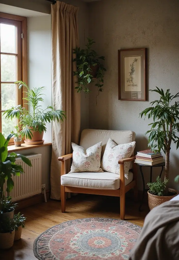 27 Dark Wood Bedroom Furniture Ideas with Boho Charm 34 27 Dark Wood Bedroom Furniture Ideas with Boho Charm - 10. Cozy Reading Nooks