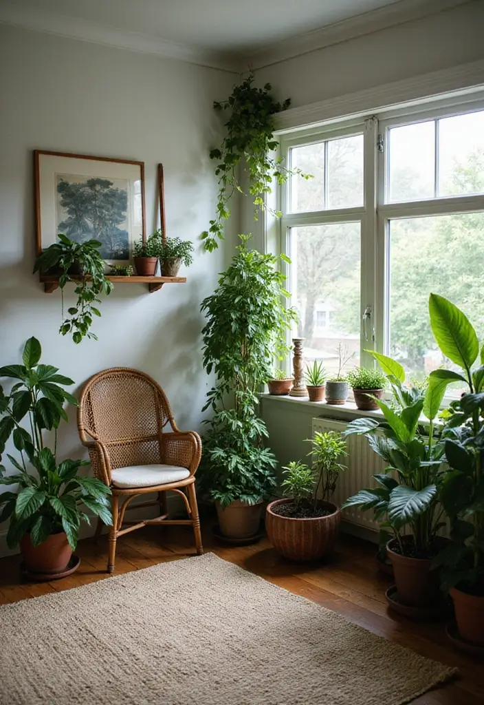 27 Dark Wood Bedroom Furniture Ideas with Boho Charm 44 27 Dark Wood Bedroom Furniture Ideas with Boho Charm - 14. Indoor Plants