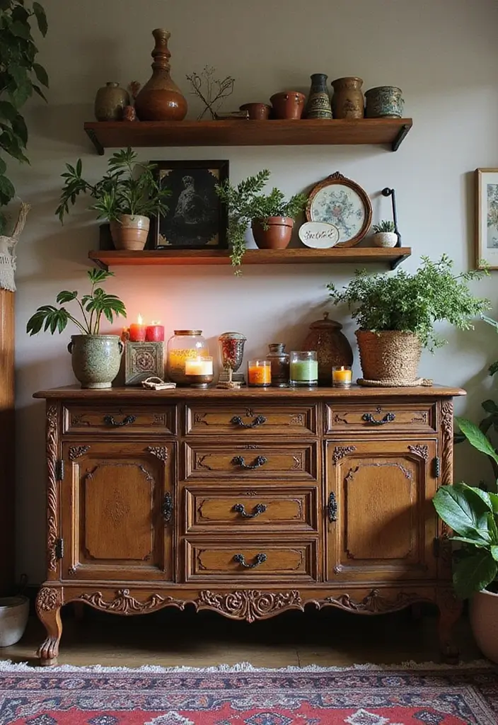 27 Dark Wood Bedroom Furniture Ideas with Boho Charm 8 27 Dark Wood Bedroom Furniture Ideas with Boho Charm - 2. Vintage Wooden Dressers