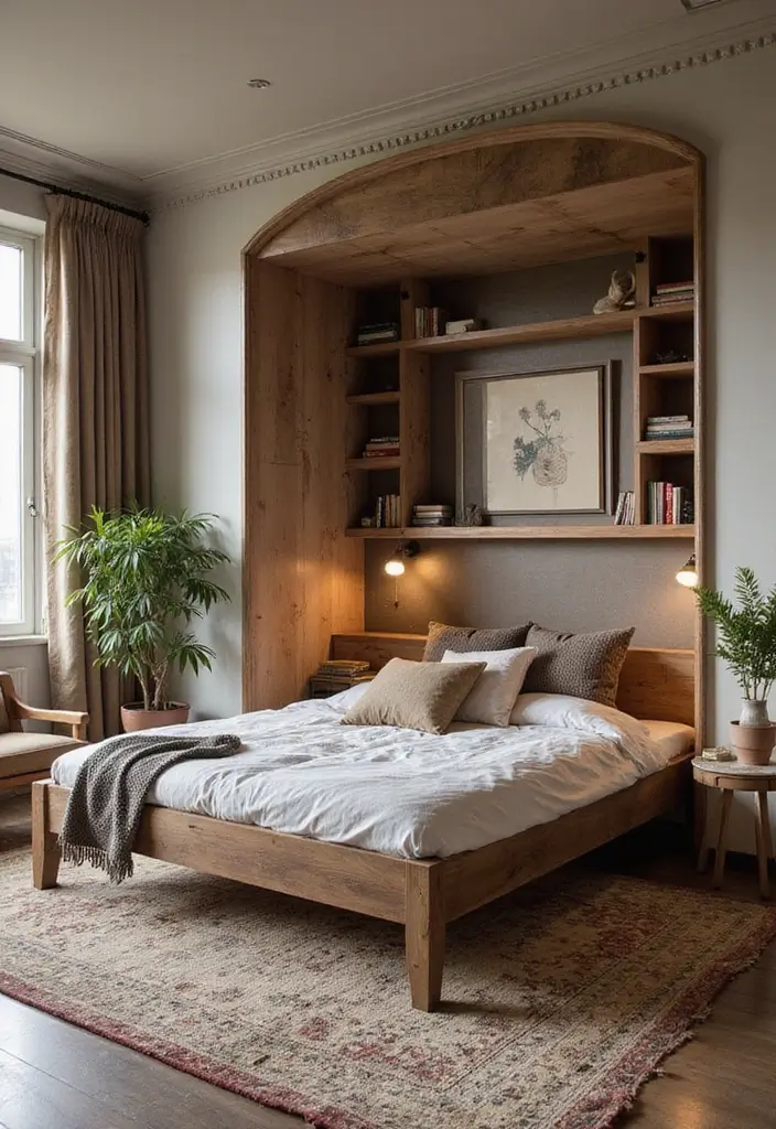 27 Dark Wood Bedroom Furniture Ideas with Boho Charm 78 27 Dark Wood Bedroom Furniture Ideas with Boho Charm - 22. Customized Solutions