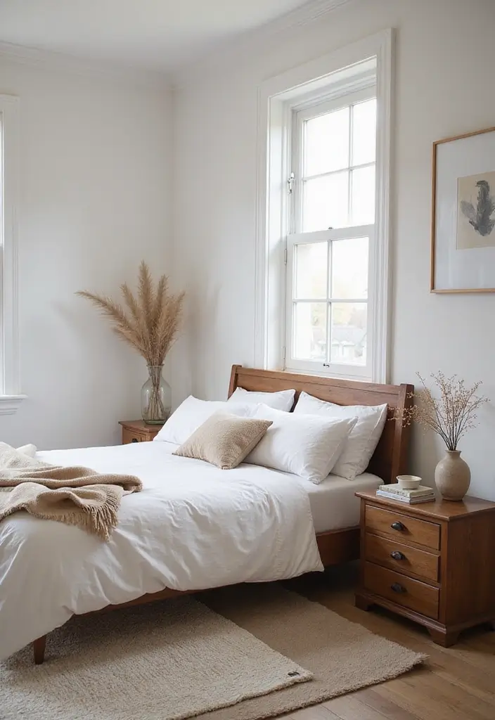27 Dark Wood Bedroom Furniture Ideas with Boho Charm 96 27 Dark Wood Bedroom Furniture Ideas with Boho Charm - 26. Serenity with Minimalism