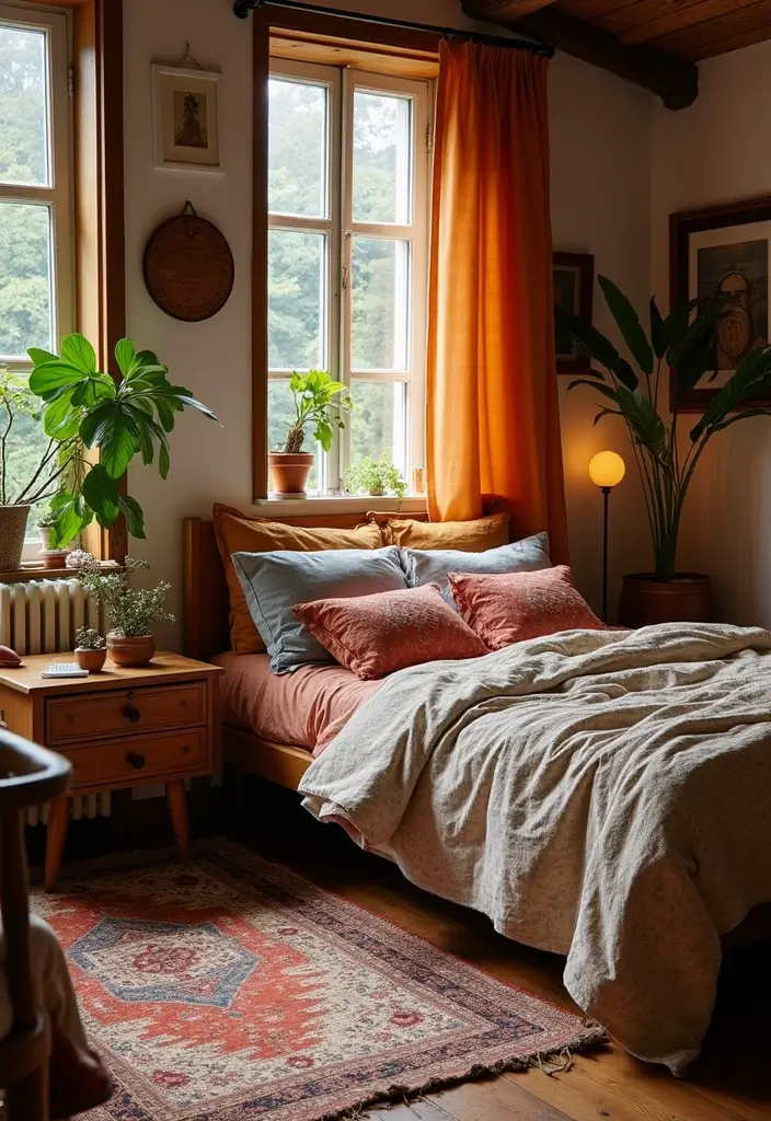 27 Dark Wood Bedroom Furniture Ideas with Boho Charm 97 27 Dark Wood Bedroom Furniture Ideas with Boho Charm - 27. Seasonal Decor Changes