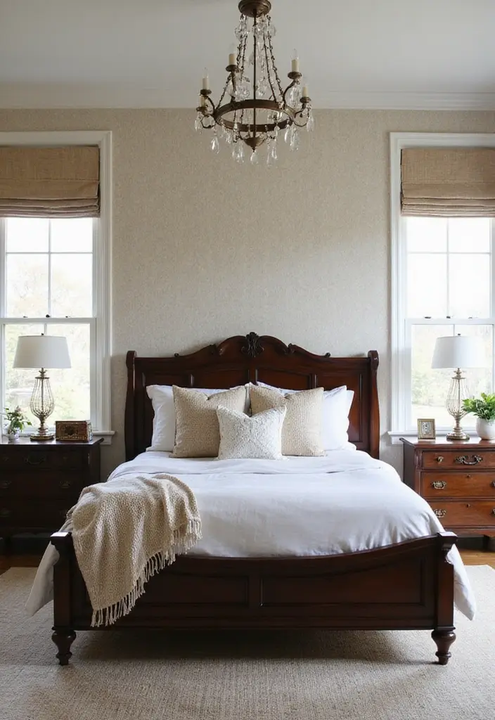 27 Dark Wood and White Decor Ideas for Bright Balanced Interiors 48 27 Dark Wood and White Decor Ideas for Bright Balanced Interiors - 14. Incorporate Textured Wallpaper