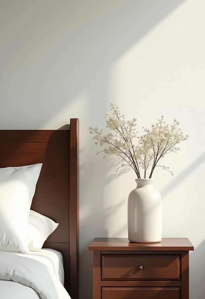 27 Dark Wood and White Decor Ideas for Bright Balanced Interiors 80 27 Dark Wood and White Decor Ideas for Bright Balanced Interiors - 24. Opt for Minimalist Accessory