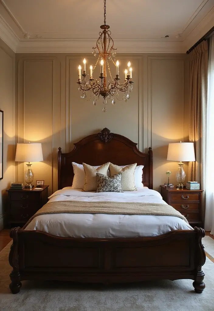 27 Dark Wood and White Decor Ideas for Bright Balanced Interiors 21 27 Dark Wood and White Decor Ideas for Bright Balanced Interiors - 7. Add Statement Lighting