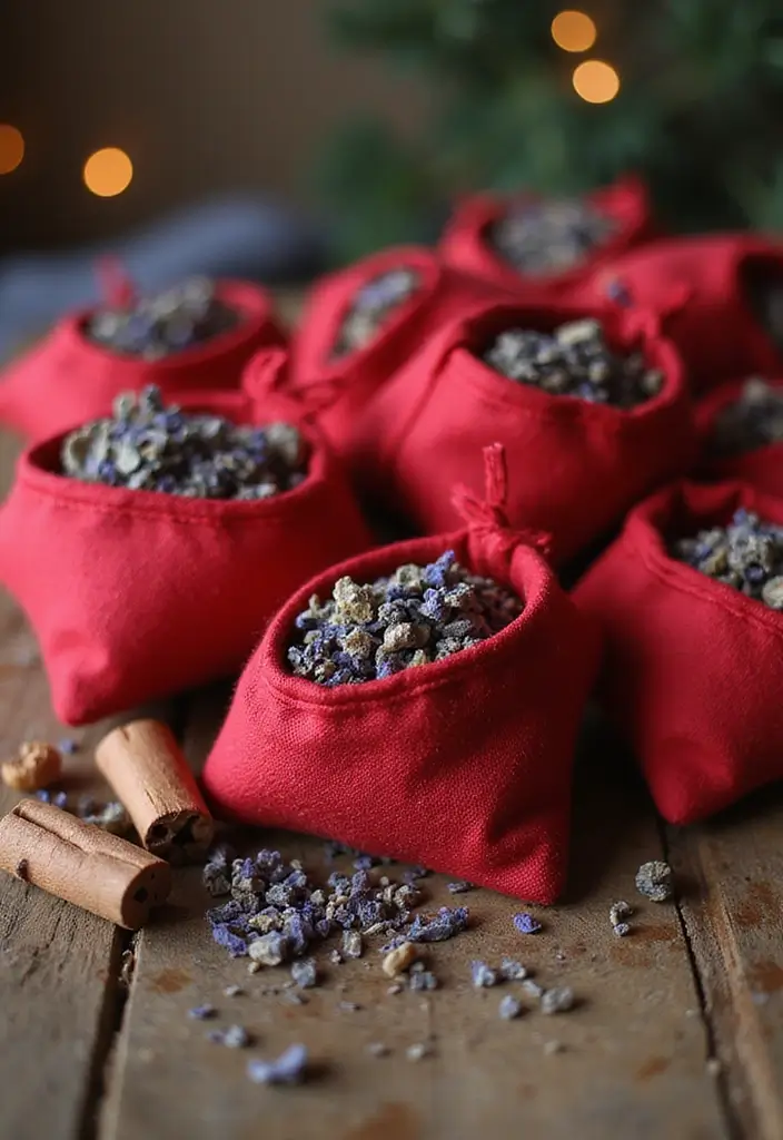 27 Red White and Wood Christmas Decor Ideas for Holiday Warmth 79 27 Red White and Wood Christmas Decor Ideas for Holiday Warmth - 17. Seasonal Scented Sachets