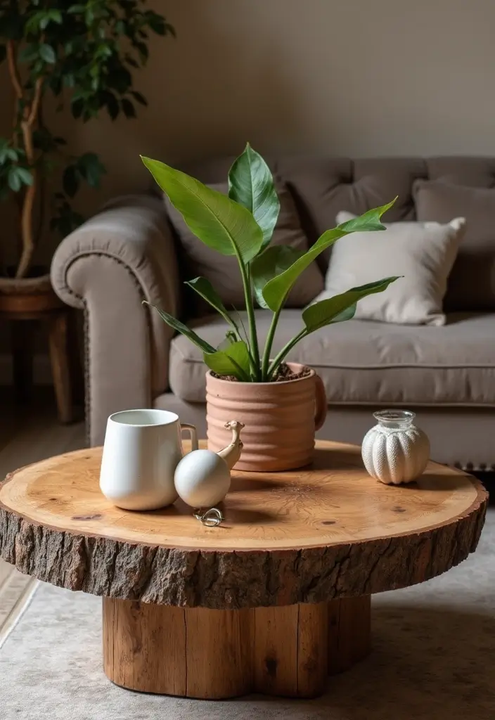 27 Round Wood Coffee Table Decor Ideas That Tie a Room Together 47 27 Round Wood Coffee Table Decor Ideas That Tie a Room Together - 15. Whimsical Themed Decor