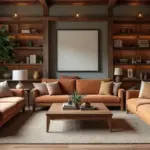 28 Dark Wood Living Room Decor Ideas That Feel Inviting