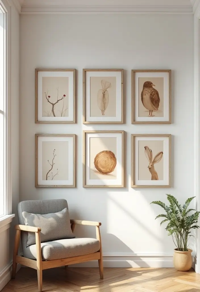 28 Silver and Wood Living Room Decor Ideas for Elegant Contrast 9 28 Silver and Wood Living Room Decor Ideas for Elegant Contrast - 3. Silver Frames for Wood-Crafted Artwork