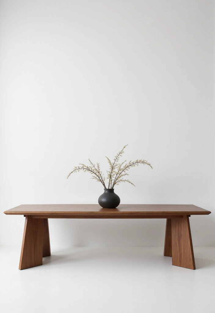 28 Wood Dining Room Table Decor Ideas for Every Season 33 28 Wood Dining Room Table Decor Ideas for Every Season - 13. Modern Minimalism