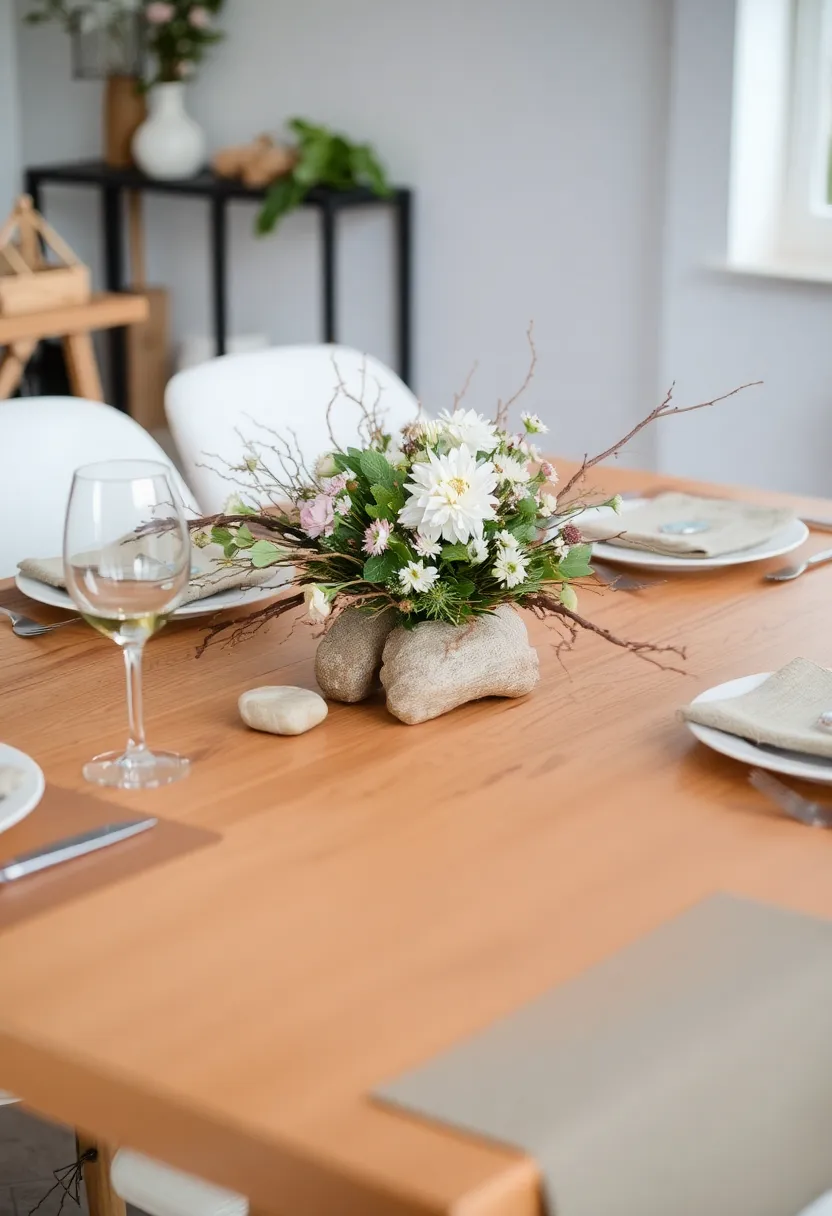 28 Wood Dining Room Table Decor Ideas for Every Season 77 28 Wood Dining Room Table Decor Ideas for Every Season - 23. Back to Nature