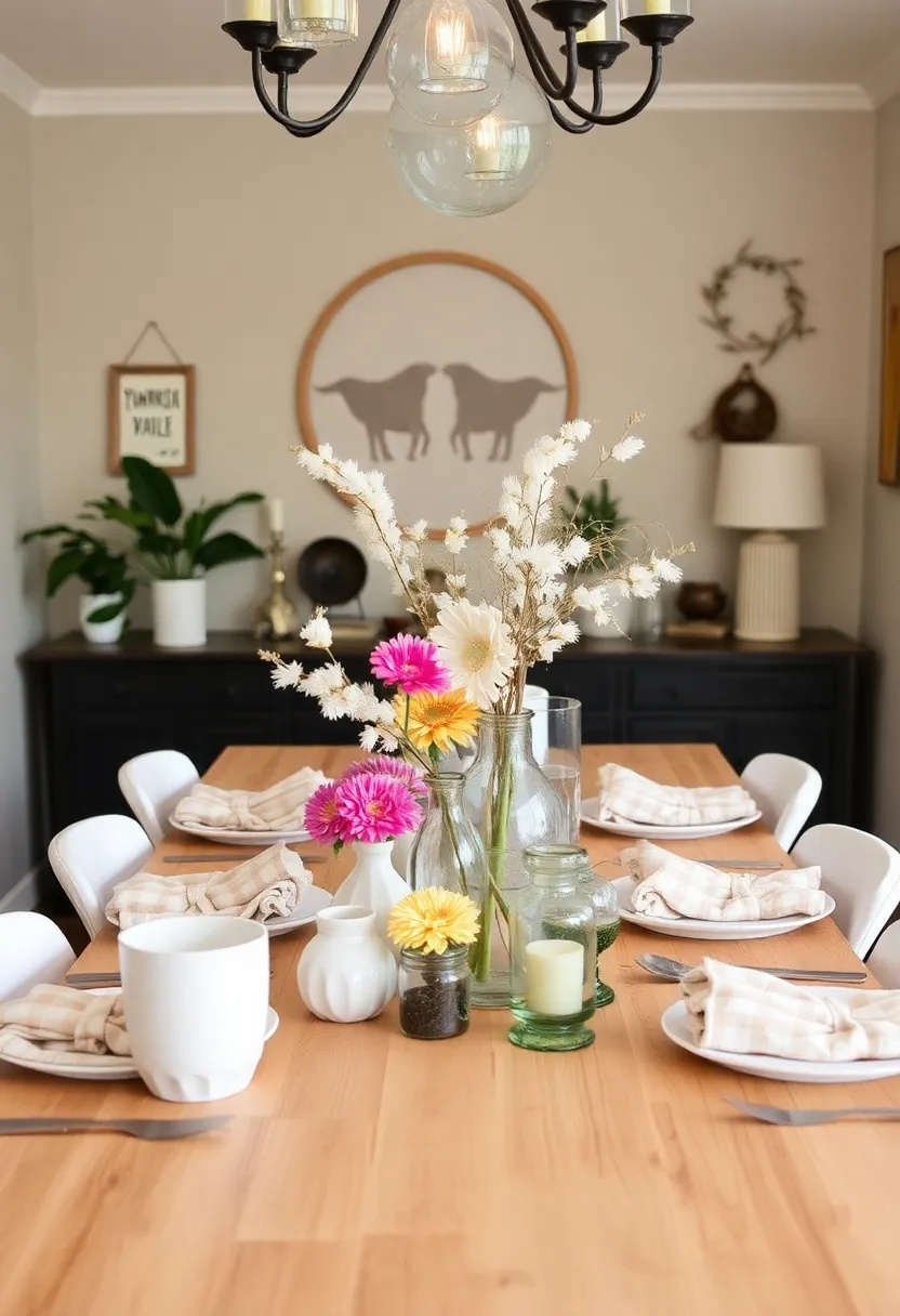 28 Wood Dining Room Table Decor Ideas for Every Season 106 28 Wood Dining Room Table Decor Ideas for Every Season - 28. DIY Crafts and Decor