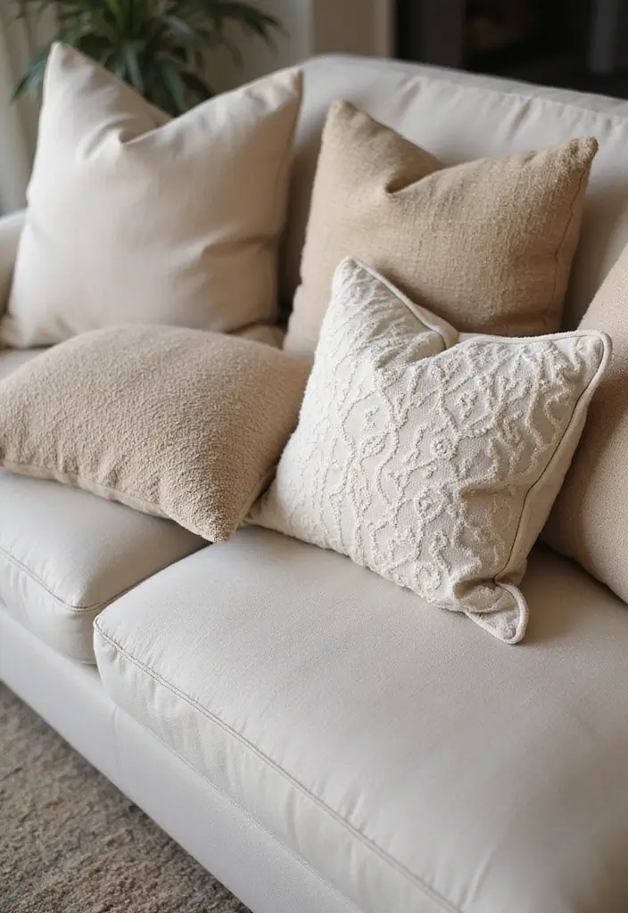 30 Beige and Wood Living Room Decor Ideas for a Soft Natural Style 28 30 Beige and Wood Living Room Decor Ideas for a Soft Natural Style - 12. Beige Throw Pillows