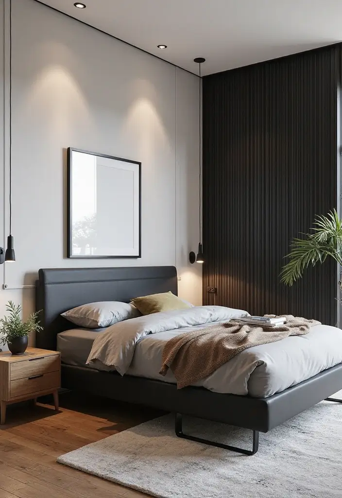 30 Black and Wood Bedroom Decor Ideas for a Modern Contrast 75 30 Black and Wood Bedroom Decor Ideas for a Modern Contrast - 25. Black and Wood Bed Frame