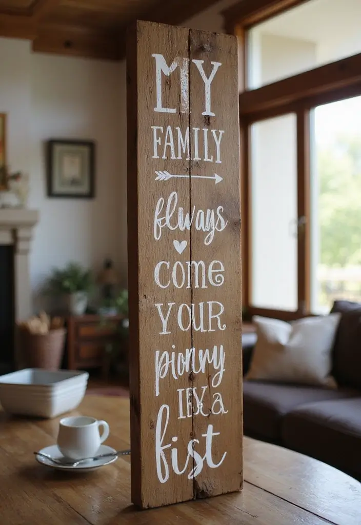 30 DIY Family Wood Sign Ideas for Personalized Wall Decor 100 30 DIY Family Wood Sign Ideas for Personalized Wall Decor - 30. Family Always Comes First Sign