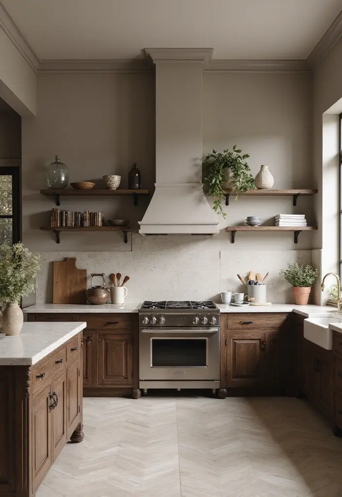 30 Dark Wood Kitchen Cabinet Decor Ideas for a Sophisticated Home - 8. Sophisticated Color Palettes