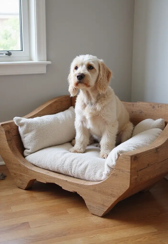 30 Scrap Wood DIY Projects for Cozy Home Decorations 65 30 Scrap Wood DIY Projects for Cozy Home Decorations - 15. Wooden Dog Bed