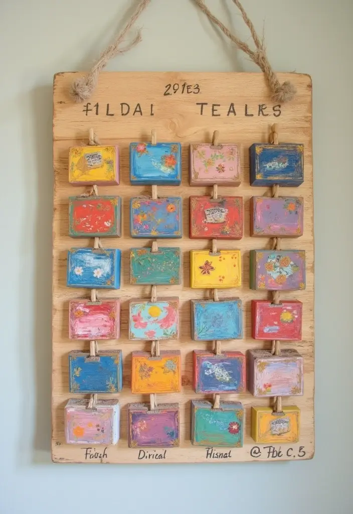30 Scrap Wood DIY Projects for Cozy Home Decorations 76 30 Scrap Wood DIY Projects for Cozy Home Decorations - 18. Scrap Wood Calendar