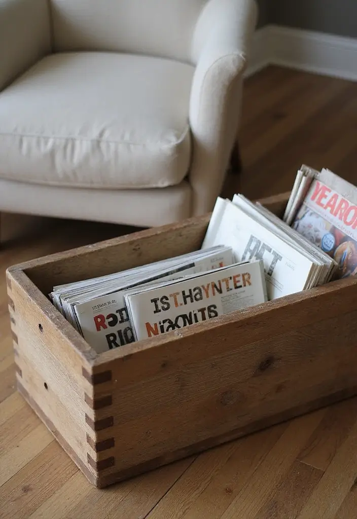 30 Scrap Wood DIY Projects for Cozy Home Decorations 100 30 Scrap Wood DIY Projects for Cozy Home Decorations - 24. Wooden Magazine Holder