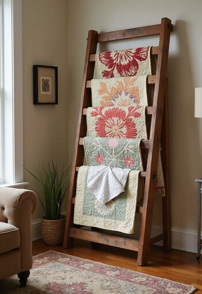 30 Scrap Wood DIY Projects for Cozy Home Decorations 111 30 Scrap Wood DIY Projects for Cozy Home Decorations - 27. Scrap Wood Quilt Rack