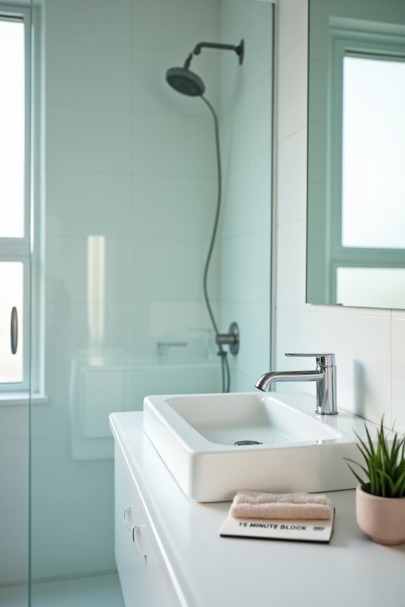 15 minute bathroom upkeep plan
