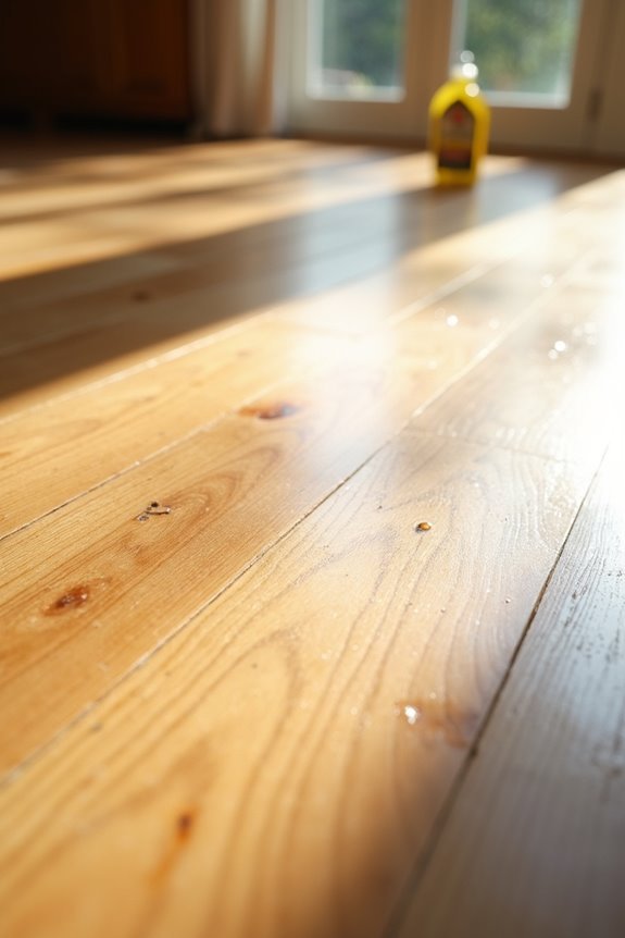 ammonia damages wood floors risk