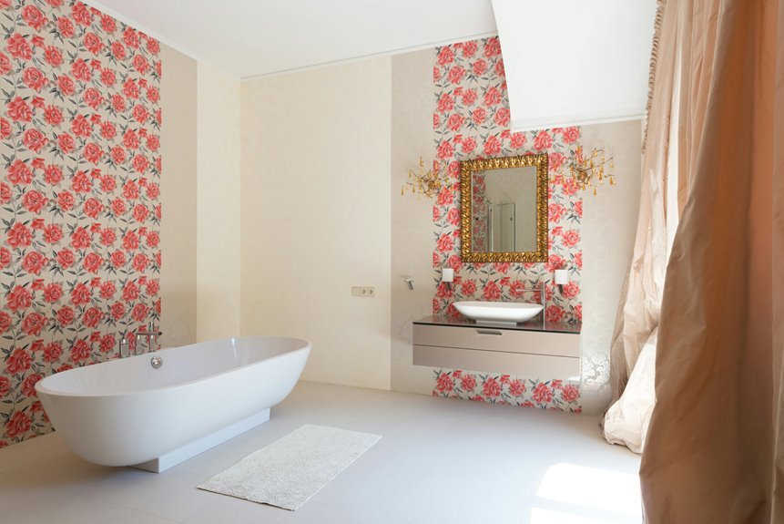 bathroom wallpaper installation guide details