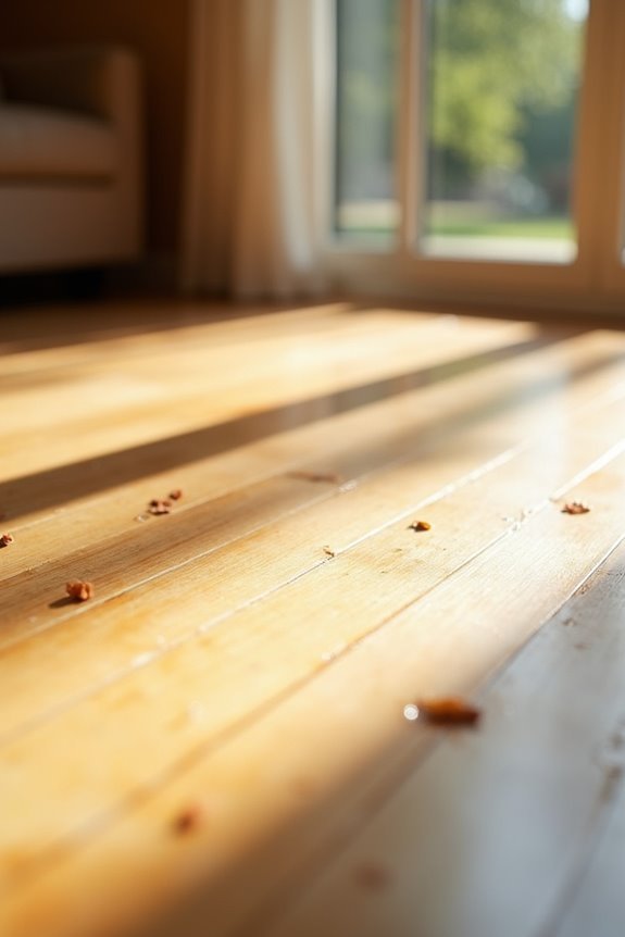 damp mopped ammonia free wood care