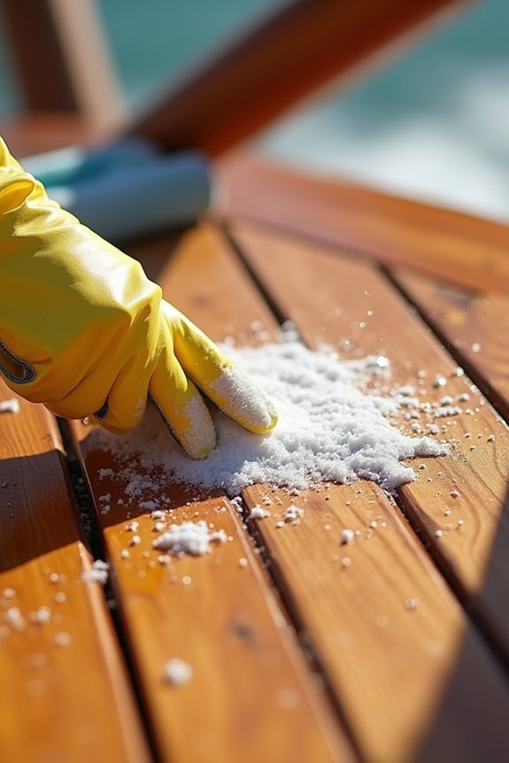 deep clean teak oil buildup removal 1rbbx