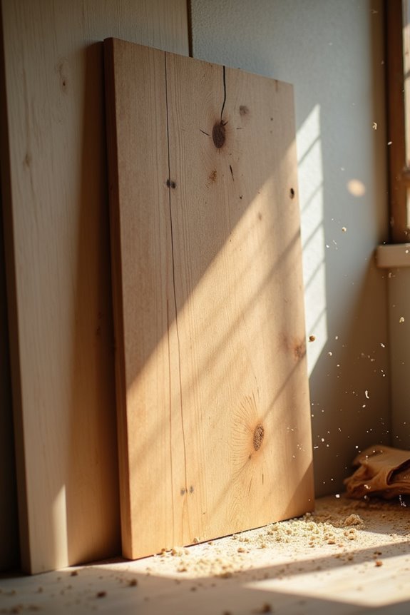 dense wood high reflectivity enhanced absorption with perforations