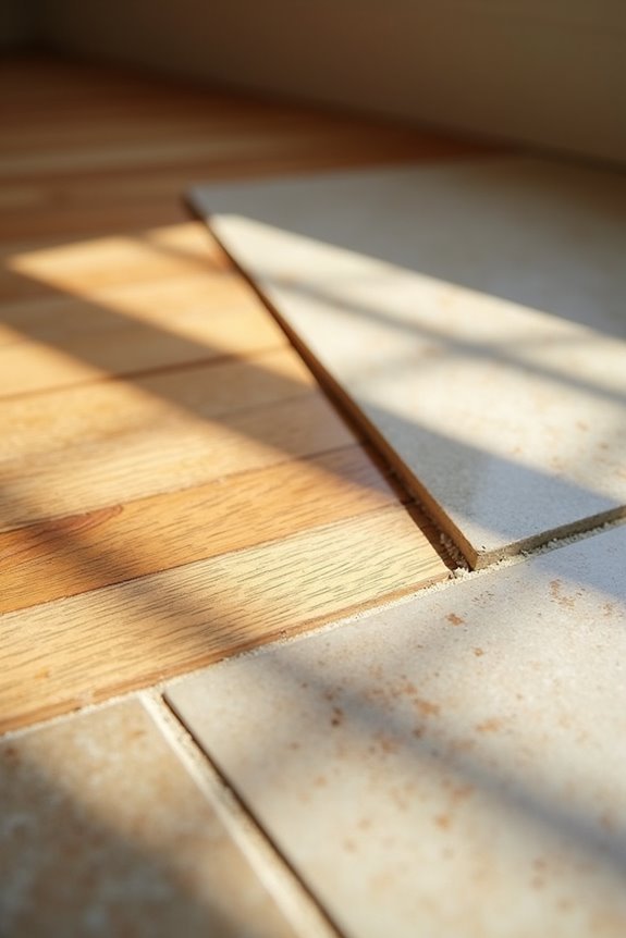 floating vs glue down engineered wood over tile