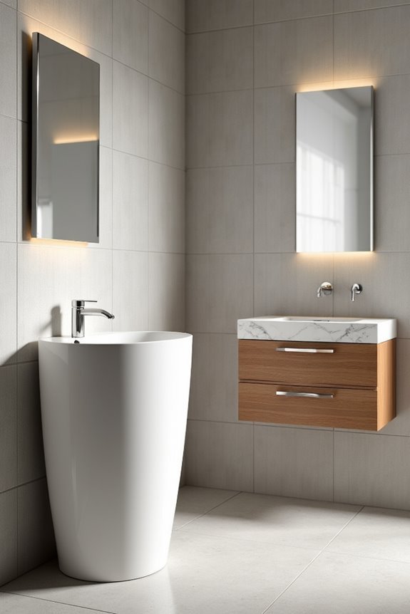 freestanding vs wall mmounted flexibility