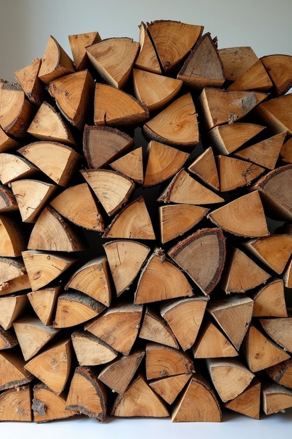 half cord wood has gaps