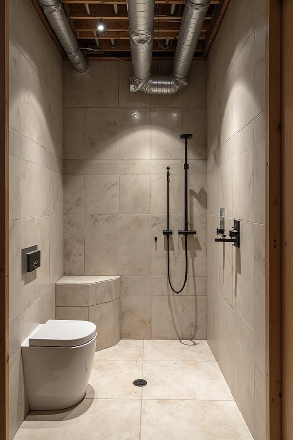 installing bathroom fixtures and ventilation effectively