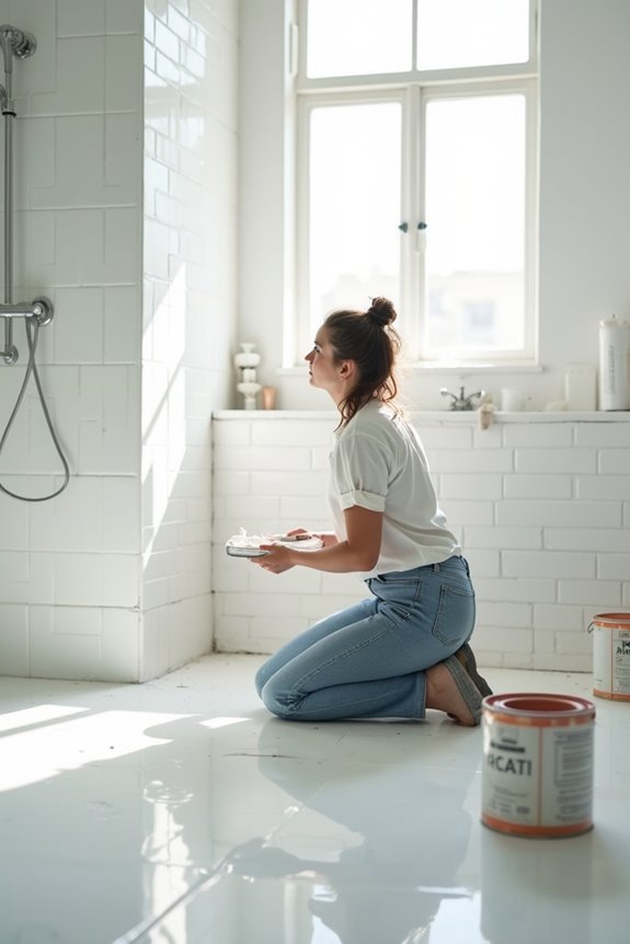 let tiles cure fully